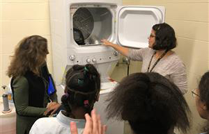  Washer Dryer ribbon cutting